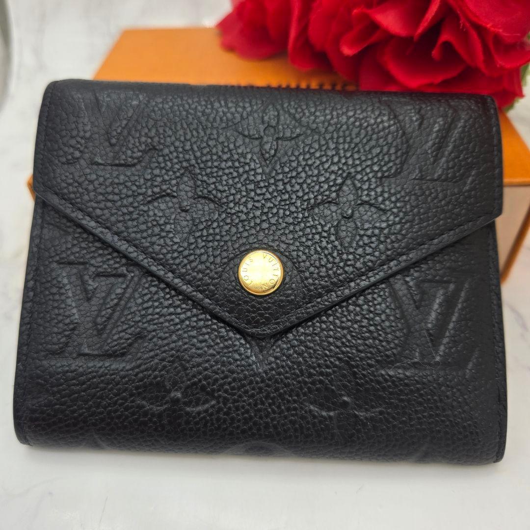 Louis Vuitton Monogram Empreinte Portefeuille Victorine Fold Wallet