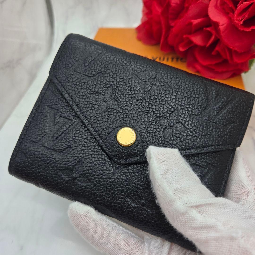 Louis Vuitton Monogram Empreinte Portefeuille Victorine Fold Wallet — view 3