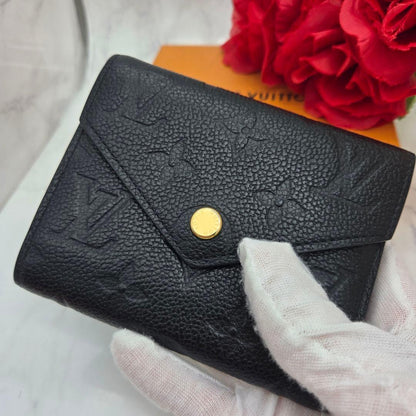 Louis Vuitton Monogram Empreinte Portefeuille Victorine Fold Wallet — view 3