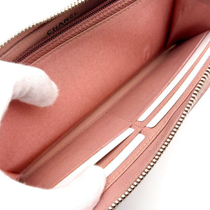 Chanel Wallet New Camellia Caviar Round — view 8
