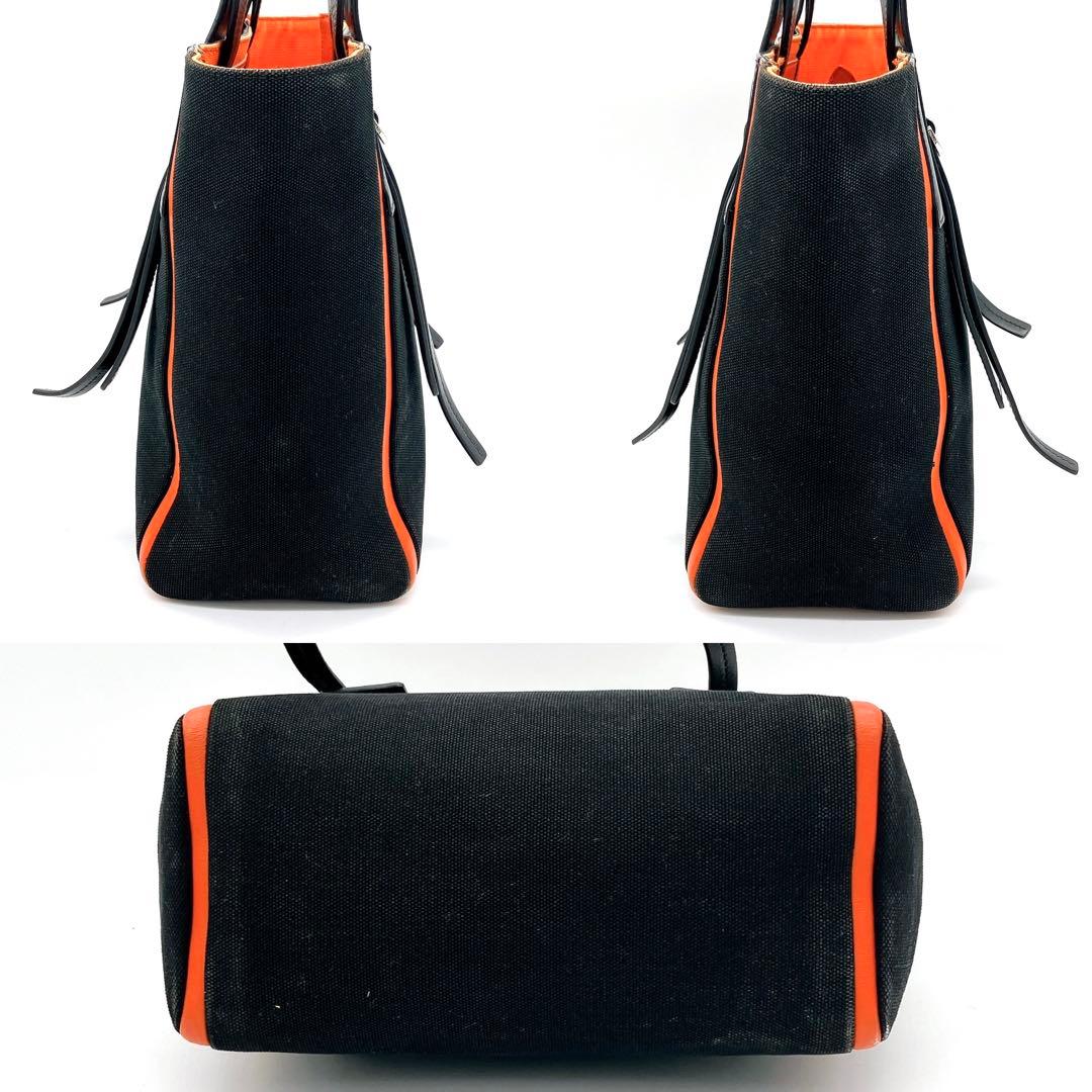 Prada Tote Bag Wuverture Small Canvas Black