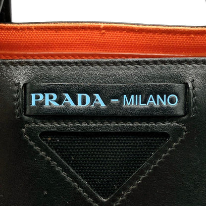 Prada Tote Bag Wuverture Small Canvas Black