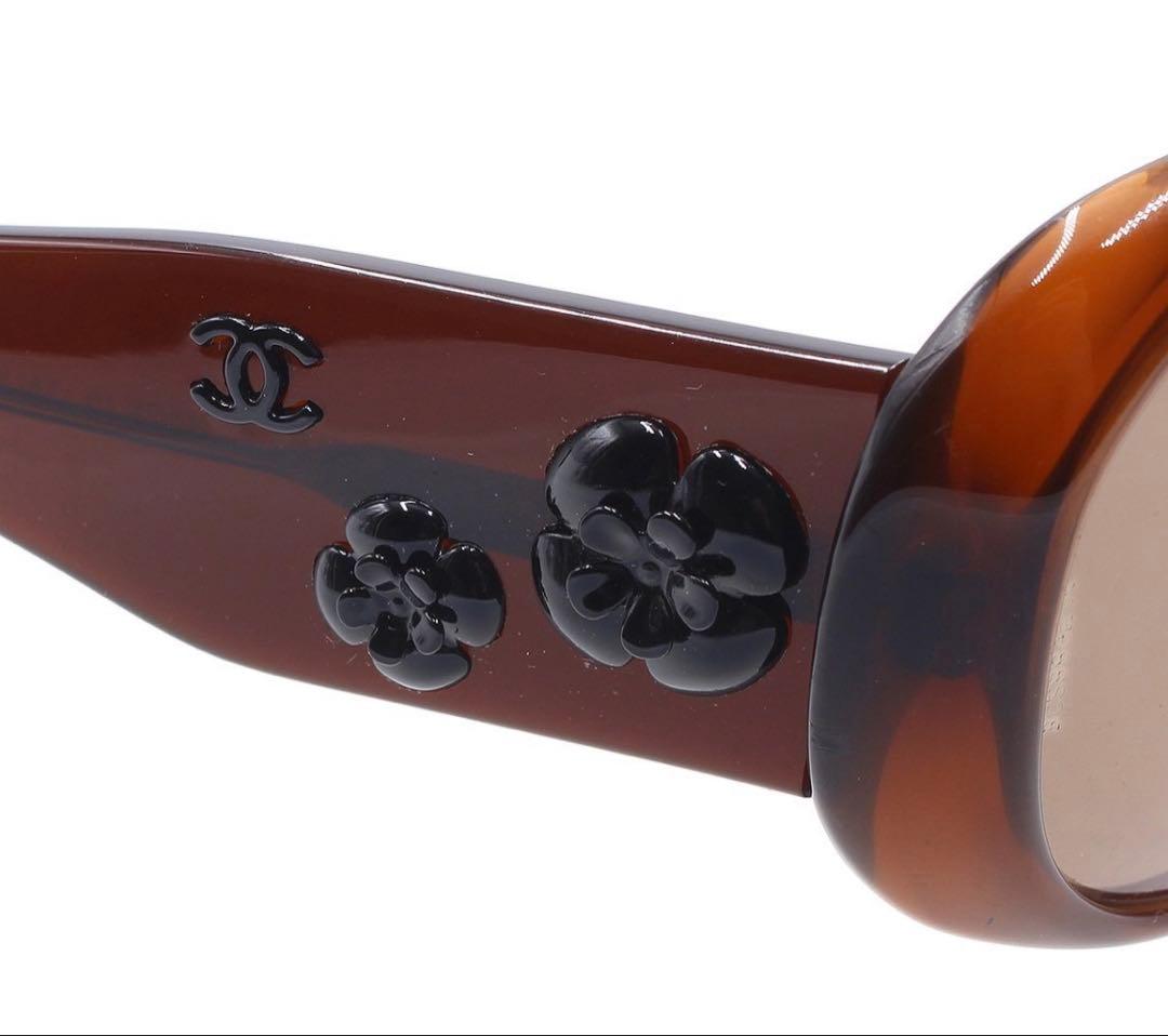 Chanel Camellia Tortoiseshell Sunglasses Eyewear — view 6