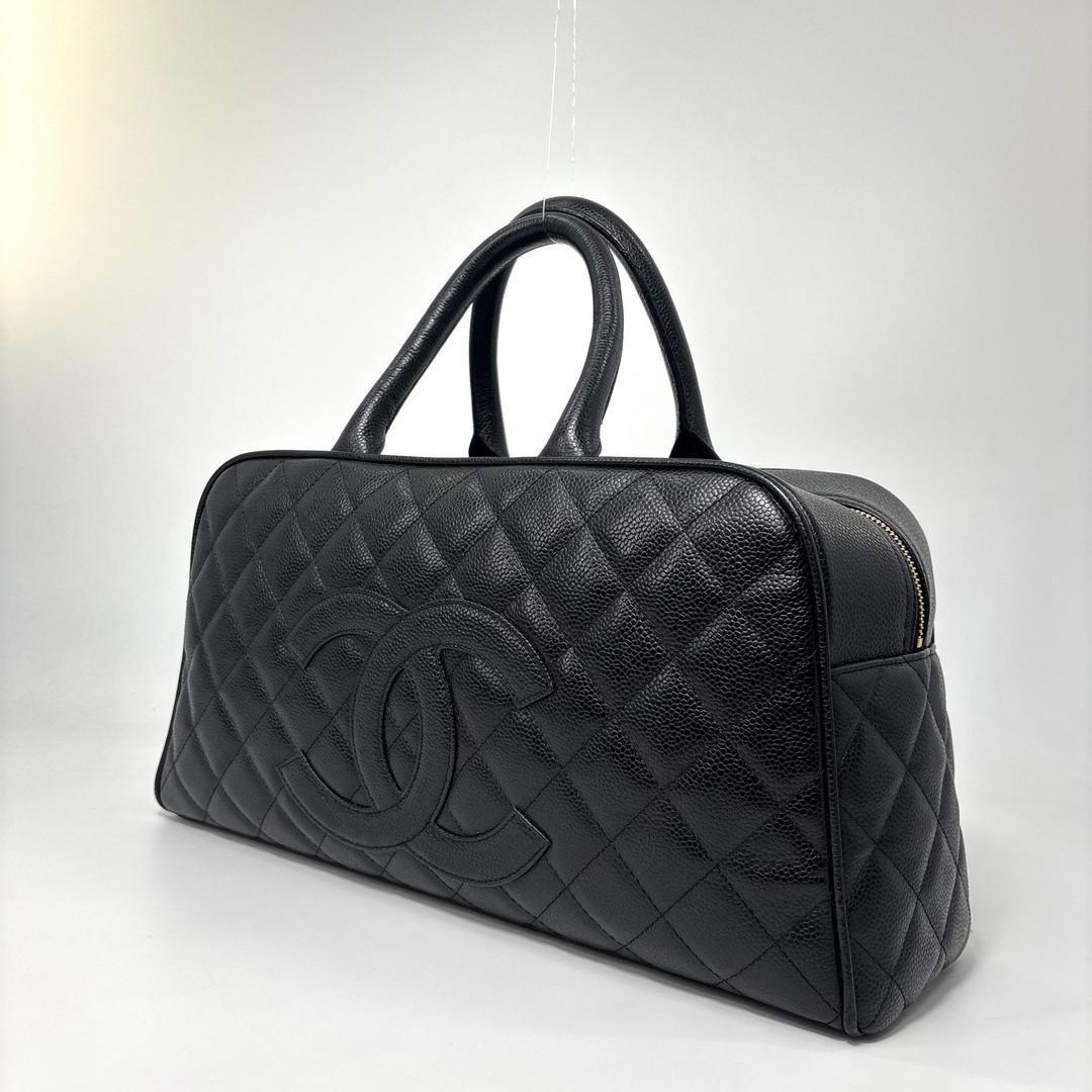 Chanel Quilted Caviar Leather Handbag — view 2