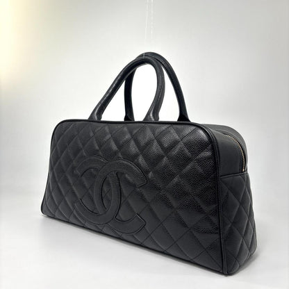 Chanel Quilted Caviar Leather Handbag — view 2
