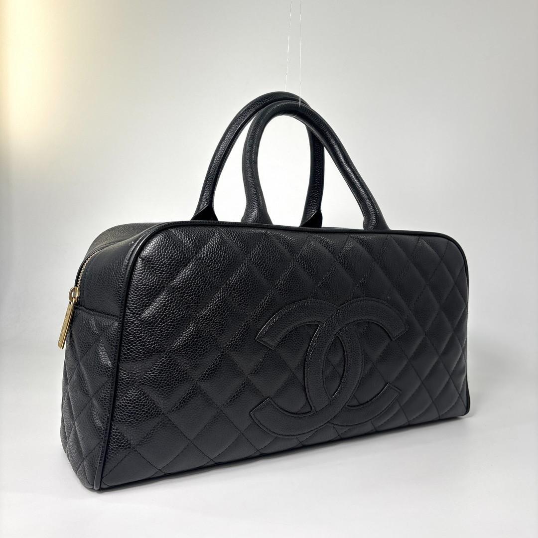 Chanel Quilted Caviar Leather Handbag — view 3