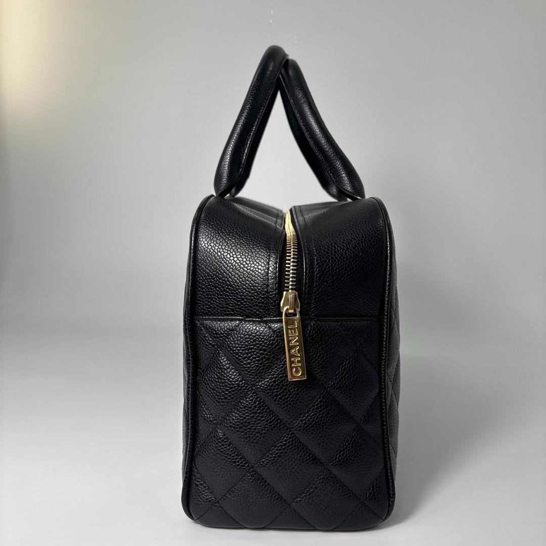 Chanel Quilted Caviar Leather Handbag — view 4