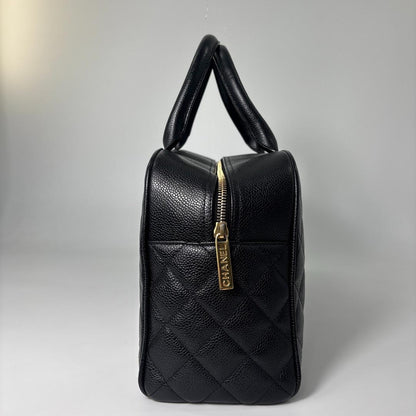 Chanel Quilted Caviar Leather Handbag — view 4