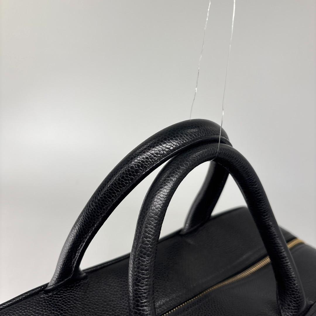 Chanel Quilted Caviar Leather Handbag — view 6