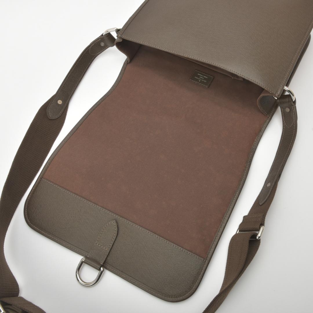 Louis Vuitton Andrey Shoulder Bag Taiga Leather Brown