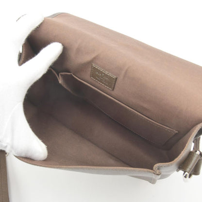 Louis Vuitton Andrey Shoulder Bag Taiga Leather Brown