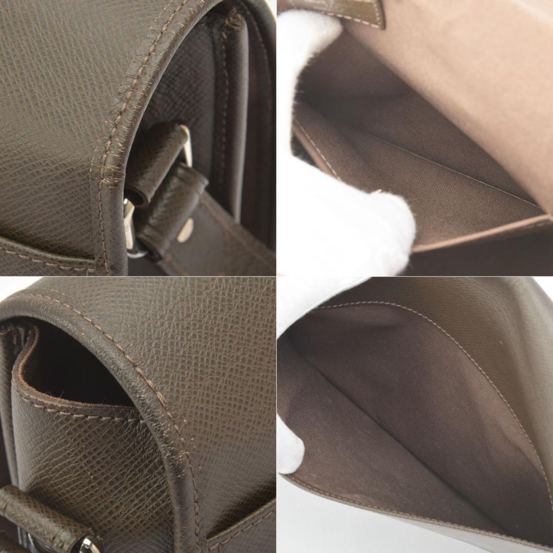 Louis Vuitton Andrey Shoulder Bag Taiga Leather Brown