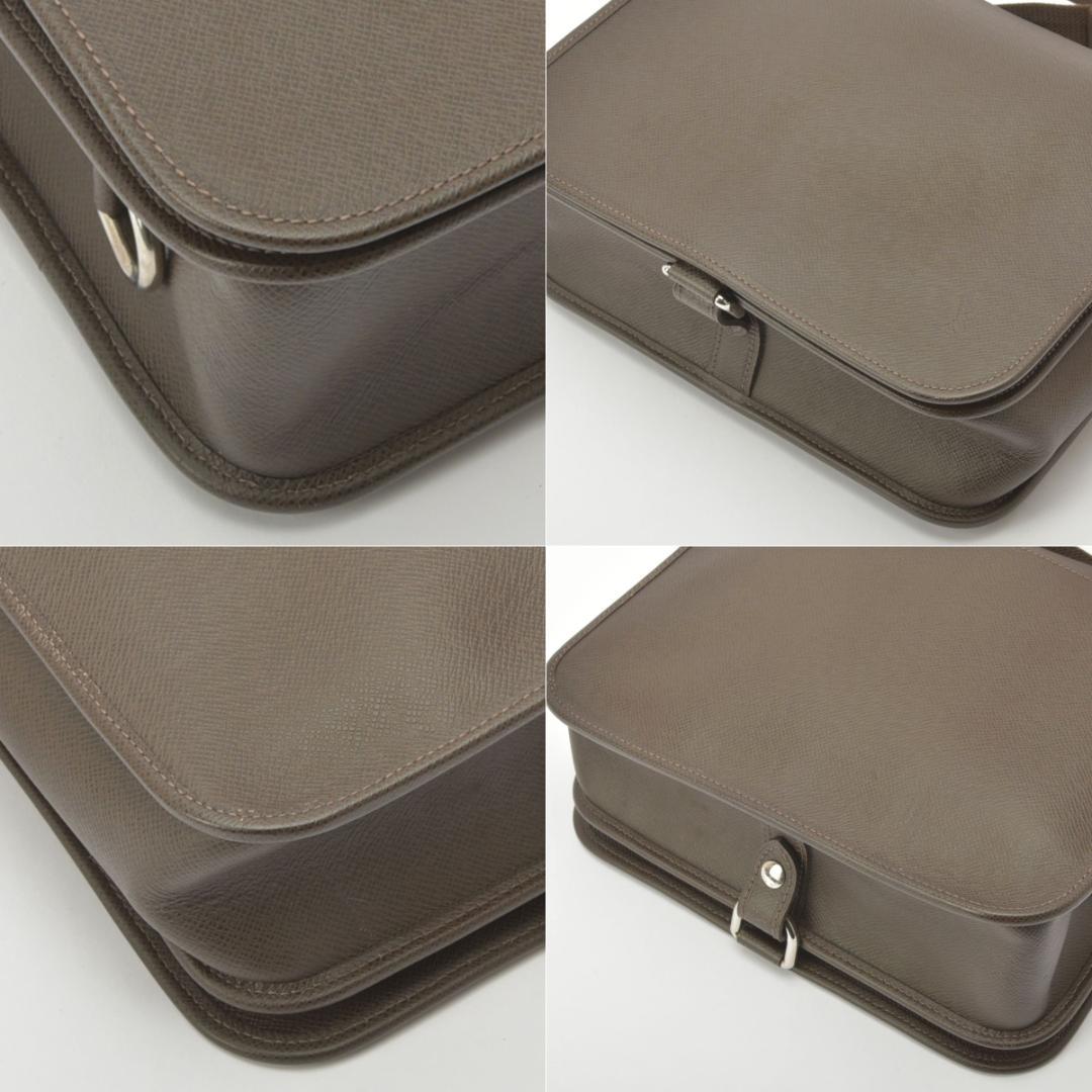 Louis Vuitton Andrey Shoulder Bag Taiga Leather Brown