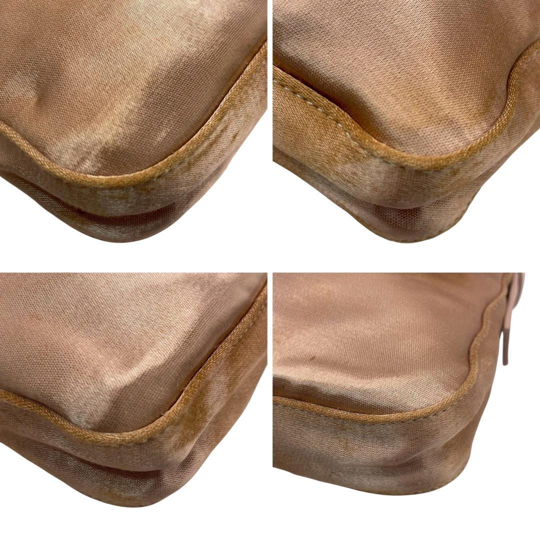 Fendi Rhinestone Satin Bucket Bag Hb05058