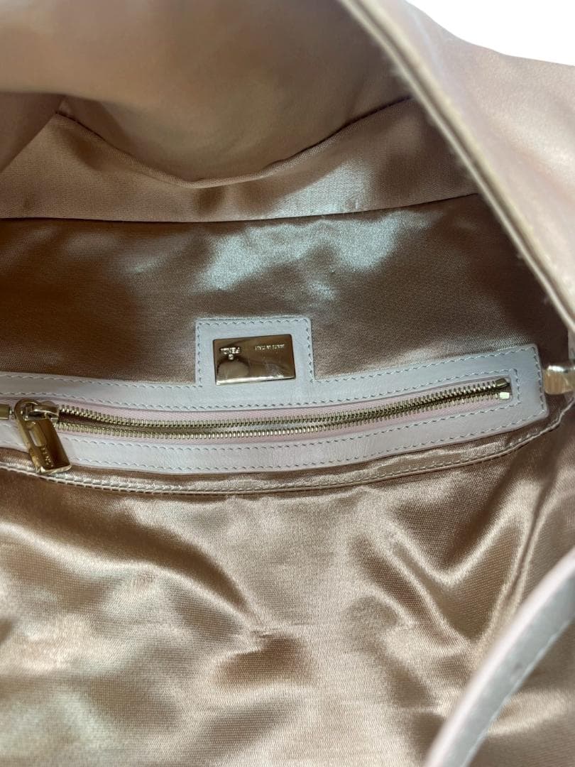 Fendi Rhinestone Satin Bucket Bag Hb05058