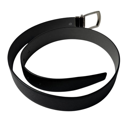 Prada Saffiano Leather Reversible Belt 90 36 Black — view 3