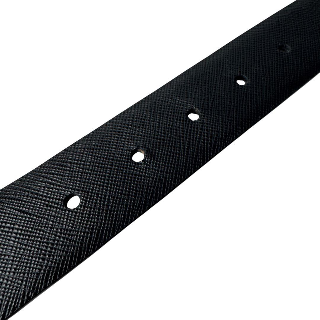 Prada Saffiano Leather Reversible Belt 90 36 Black — view 6