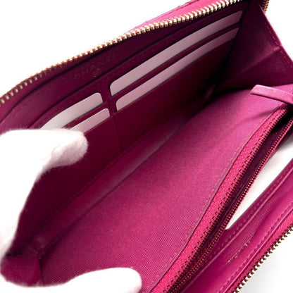 Chanel Wallet Camellia Stitch Round Zip — view 7