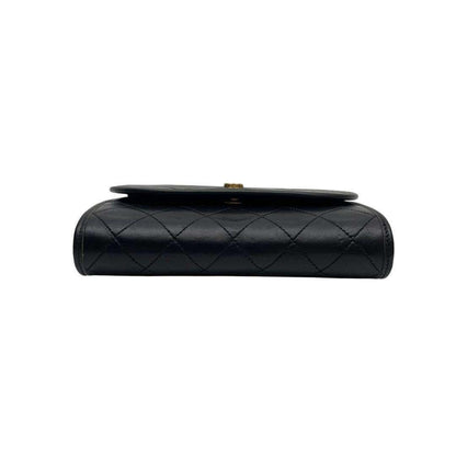 Chanel Mini Quilted Chain Shoulder Bag CC Logo Black — view 6