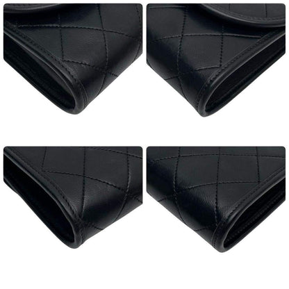 Chanel Mini Quilted Chain Shoulder Bag CC Logo Black — view 7