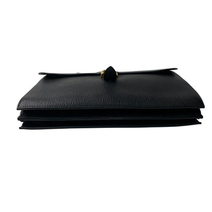 Hermes Hermes Sac A Depeches 38 Noir Black Togo Gold Hardware