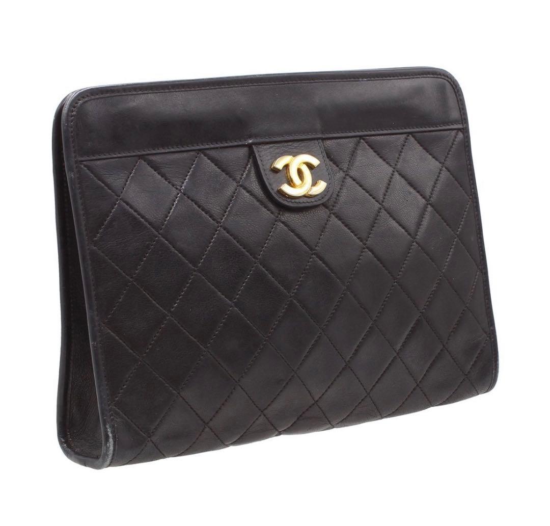 Chanel Matelasse Cocoma Clamskin Clutch/second Bag