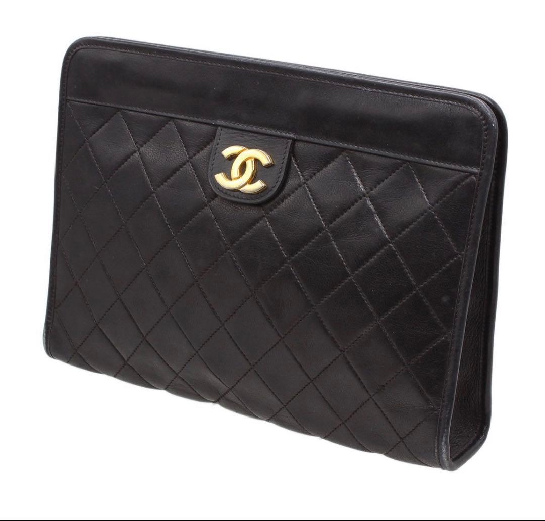 Chanel Matelasse Cocoma Clamskin Clutch/second Bag