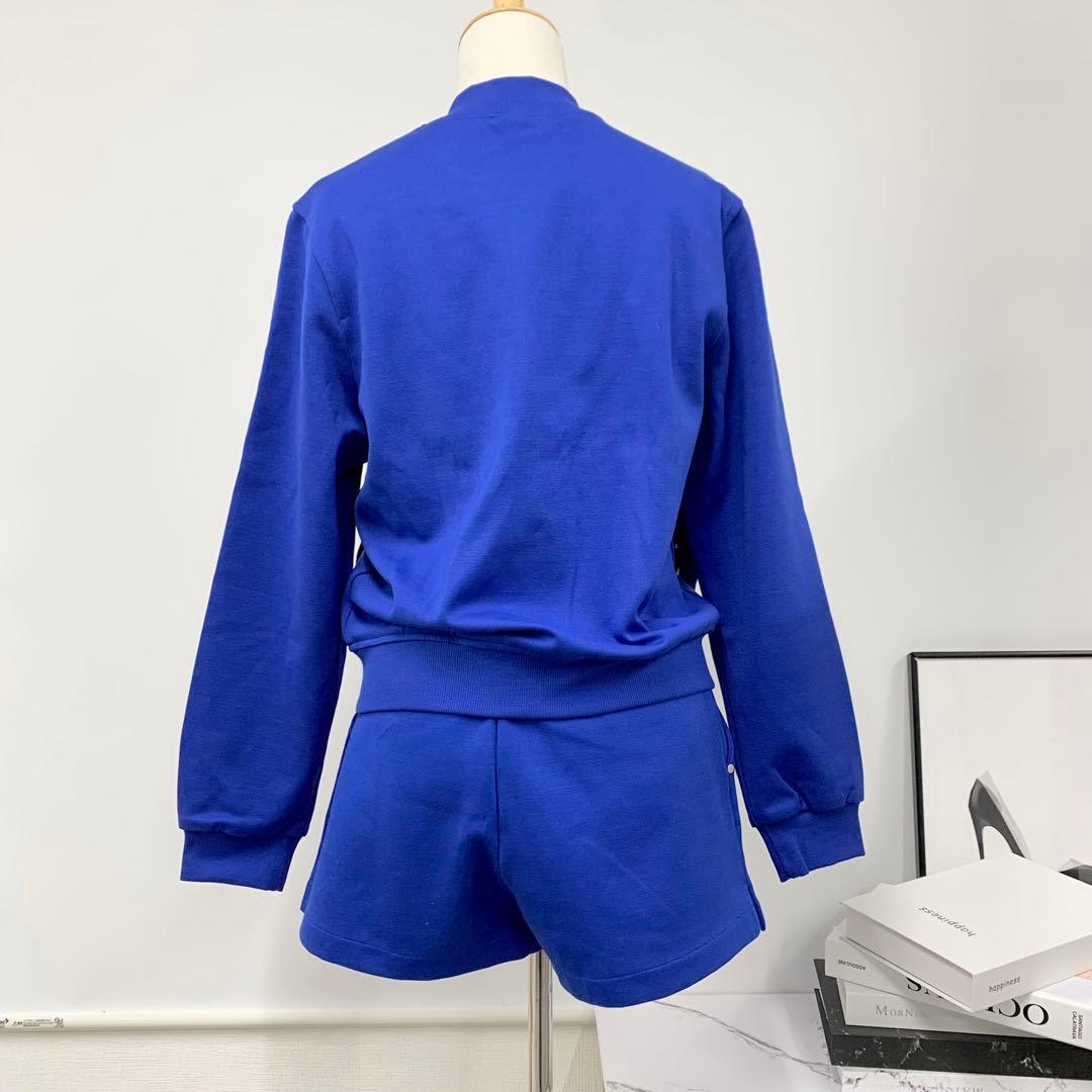 Hermes Set Up Jacket Pants Cotton Blue