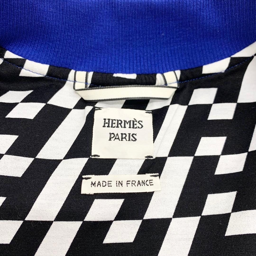 Hermes Set Up Jacket Pants Cotton Blue