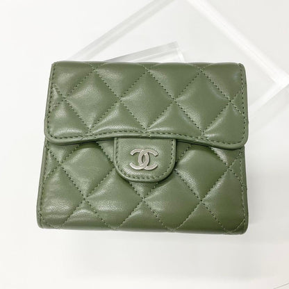 Chanel Lambskin Classic Small Wallet Coin Case — view 2