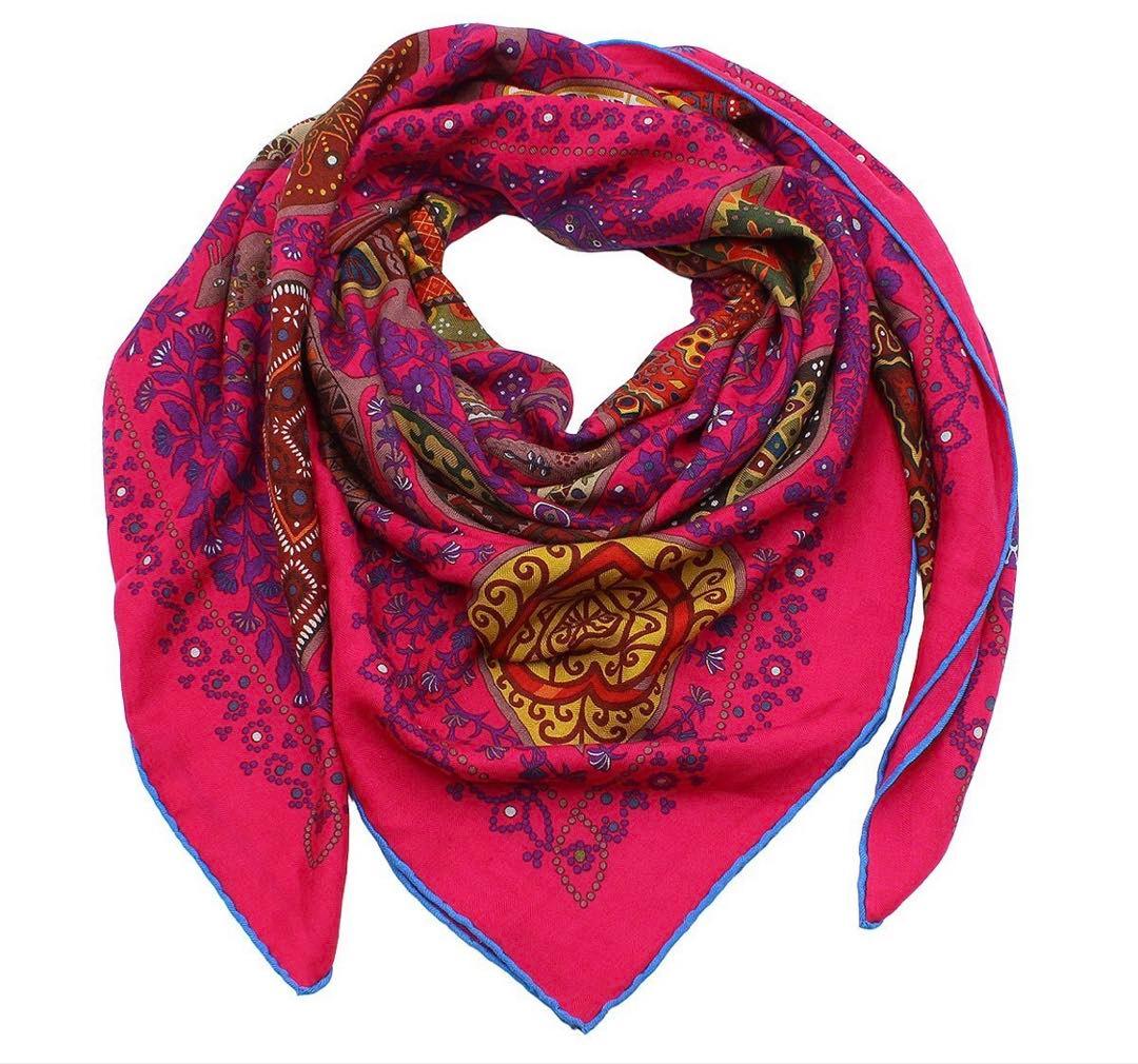 Hermes Cashmere Silk Carre 140 Large Shawl Scarf — view 2