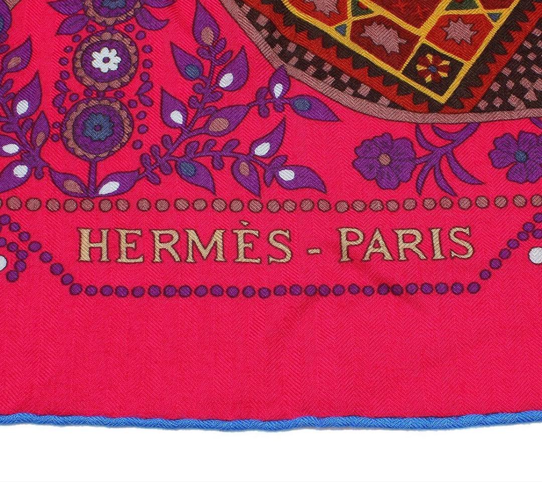 Hermes Cashmere Silk Carre 140 Large Shawl Scarf — view 8