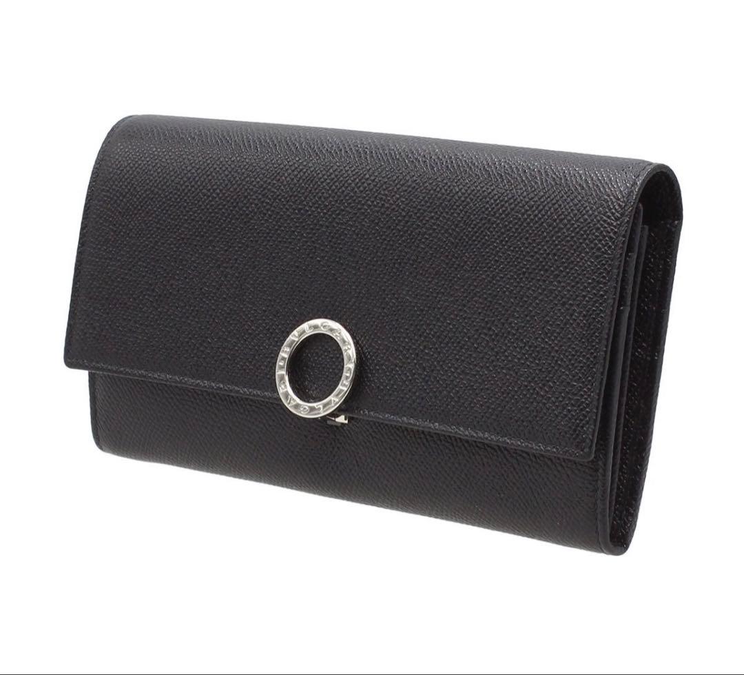 Bvlgari Shindo BB Logo Clip Leather Bifold Wallet — view 4