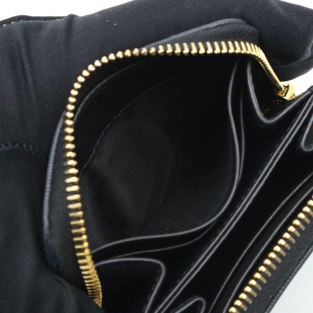 Prada Zip Coin Purse Metal Logo Vitello Move Black — view 3