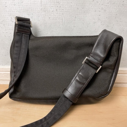 Prada Leather Messenger Bag Black Y2k — view 3