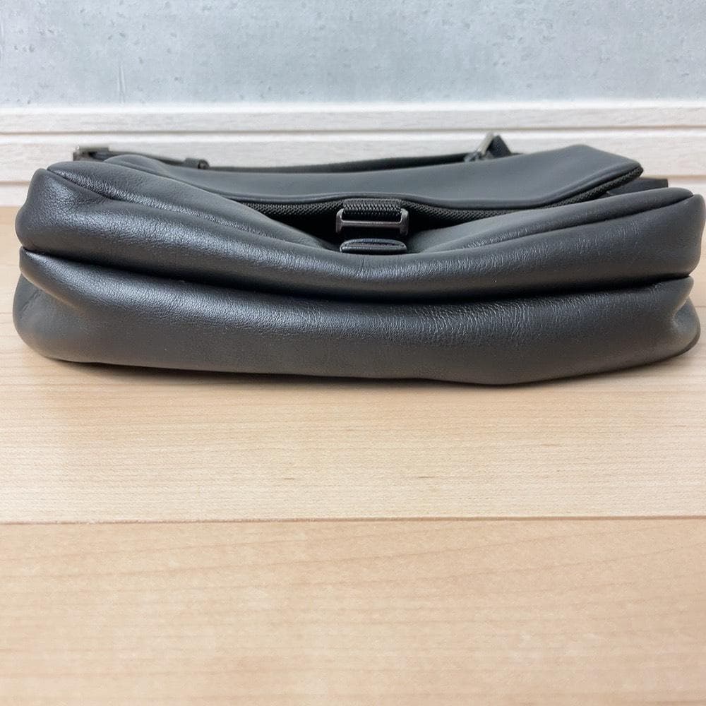 Prada Leather Messenger Bag Black Y2k — view 5