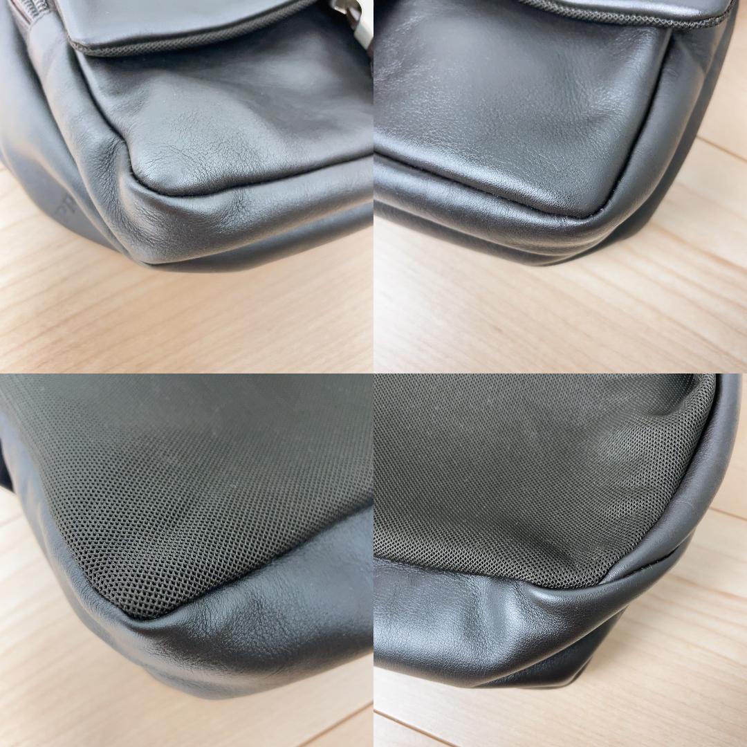 Prada Leather Messenger Bag Black Y2k — view 6