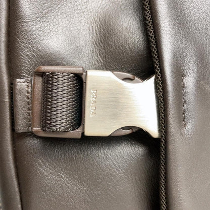 Prada Leather Messenger Bag Black Y2k — view 8