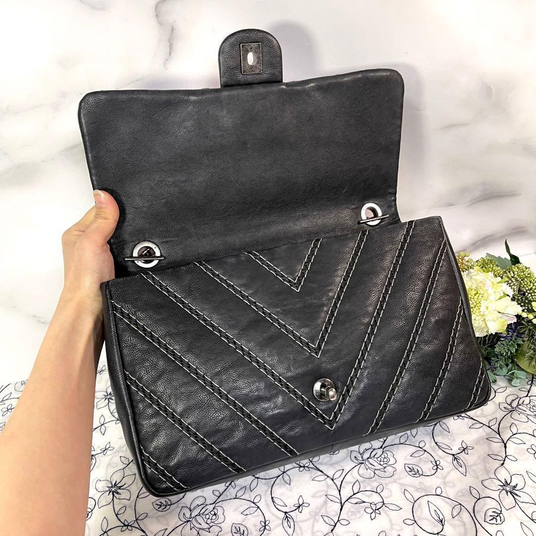 Chanel Double Flap 2-Way Chez Blanc — view 9