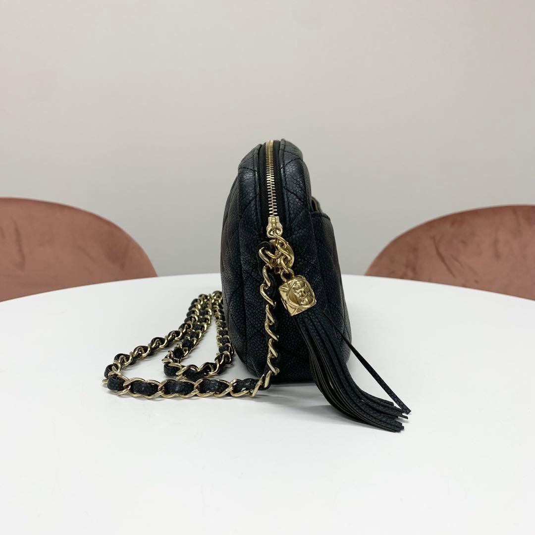 Chanel CC Logo Camera Bag Tassel Chain — view 2