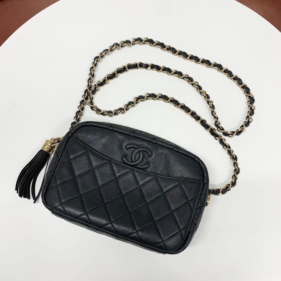 Chanel CC Logo Camera Bag Tassel Chain — view 5
