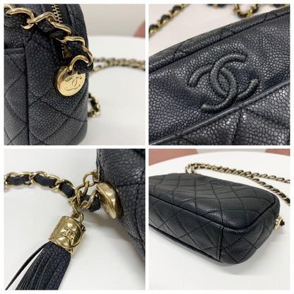 Chanel CC Logo Camera Bag Tassel Chain — view 9