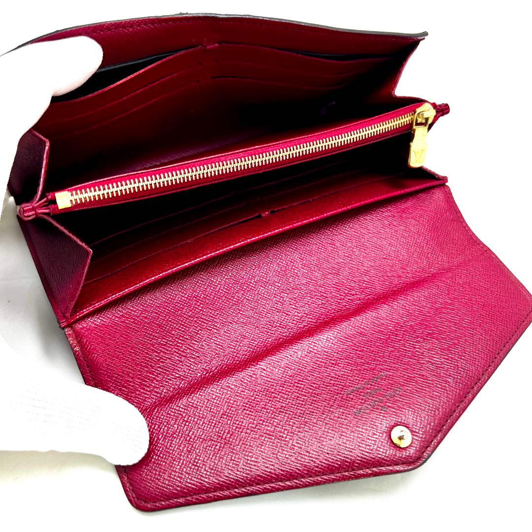 Louis Vuitton Monogram Portefeuille Sarah Fuchsia Pink Wallet — view 9