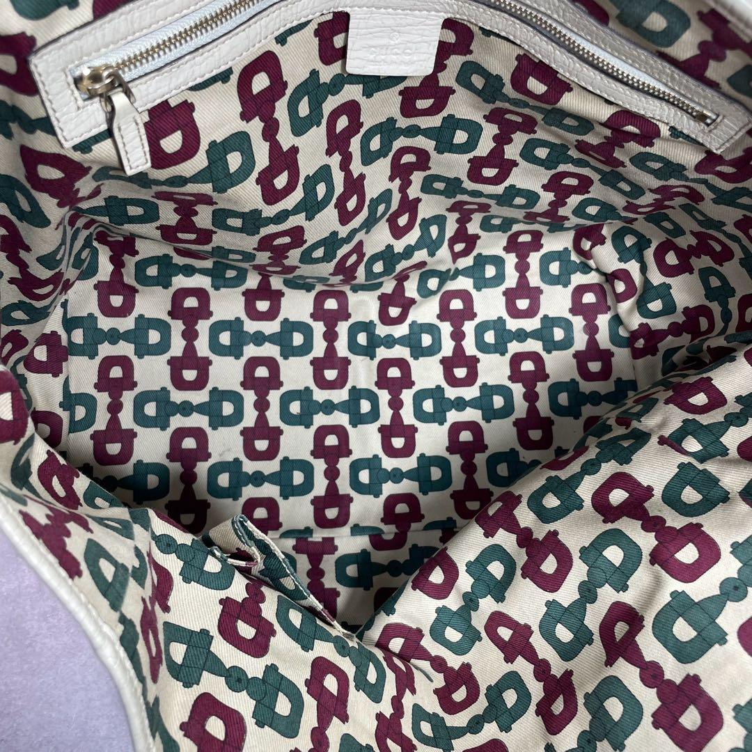 Gucci GG Sherry Line Tote Bag Brown Leather — view 5