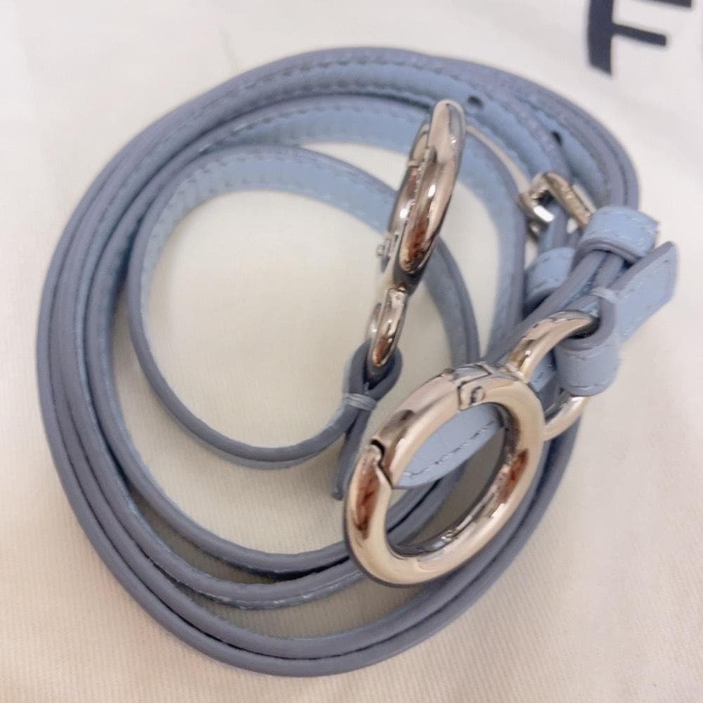 Fendi Mini Peekaboo Leather 2-Way Handbag Blue — view 9