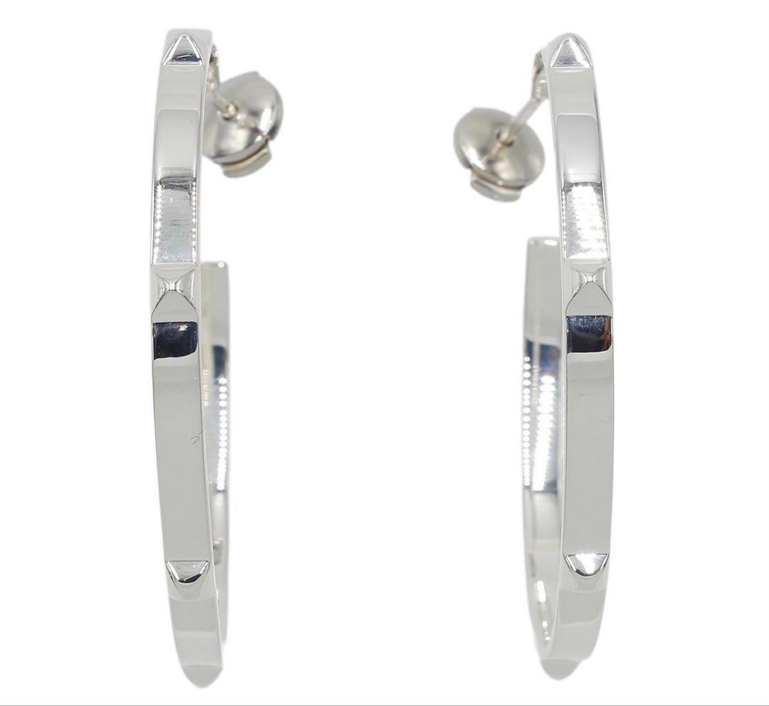 Hermes Cles All Mini Cle Medalle Hoop Earrings — view 3
