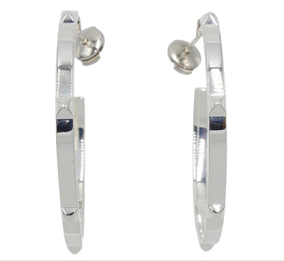 Hermes Cles All Mini Cle Medalle Hoop Earrings — view 3