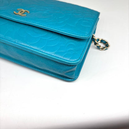 Chanel Camellia Leather Chain Wallet Shoulder Bag — view 7