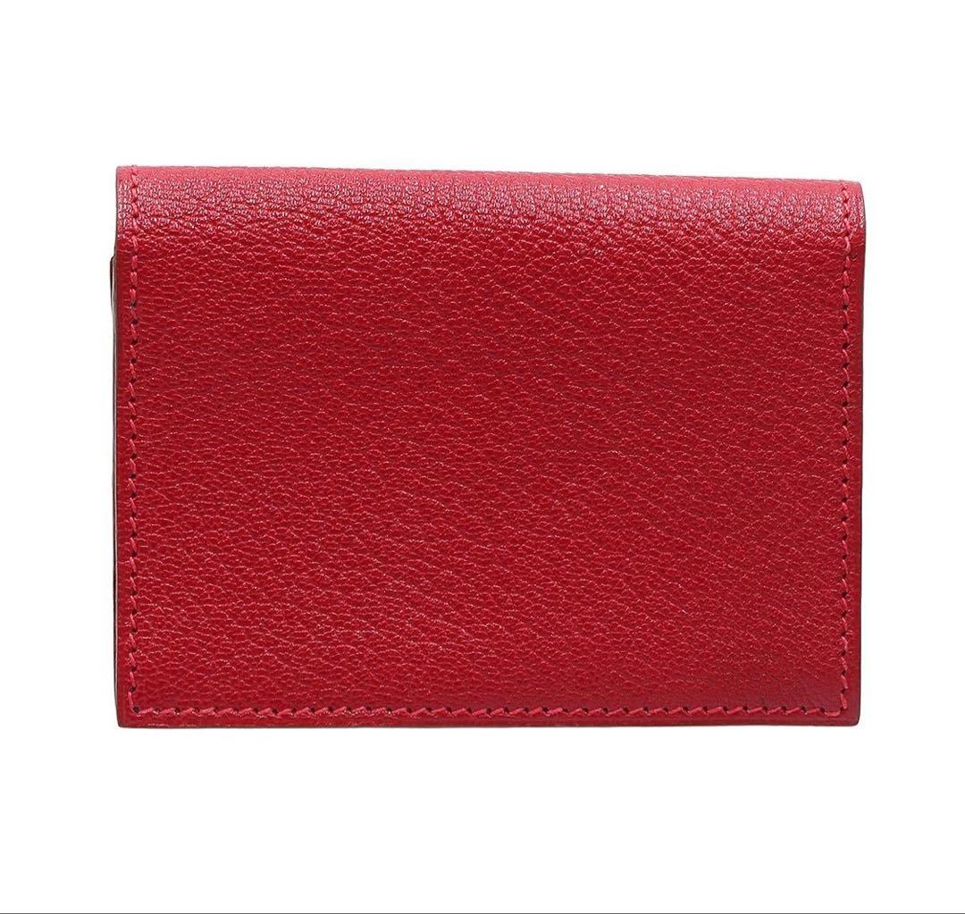 Hermes Sakura Leather Card Case Business Holder — view 2