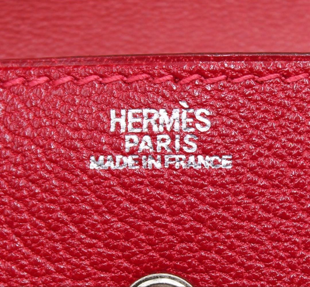 Hermes Sakura Leather Card Case Business Holder — view 8